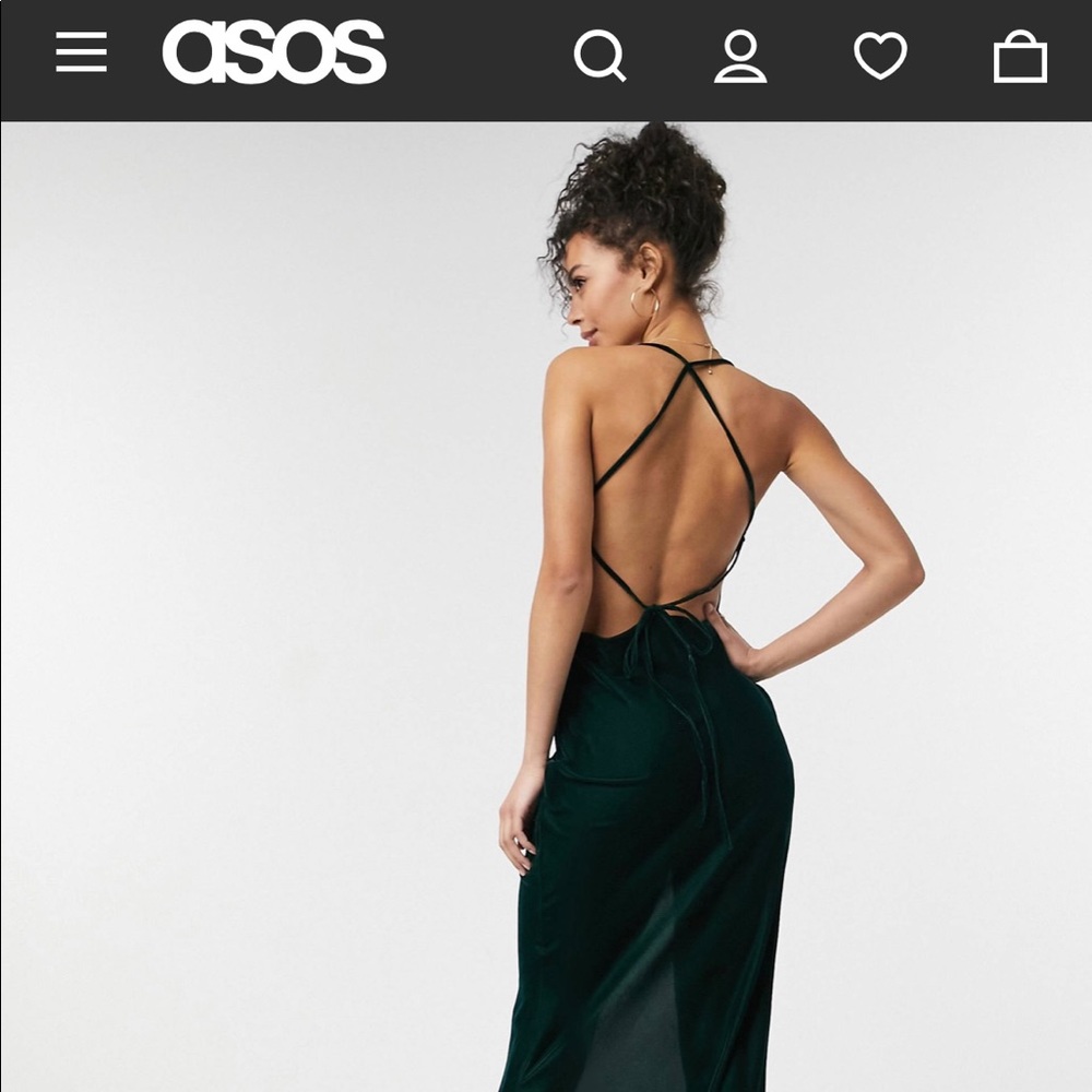 ASOS backless dress